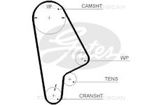 Ozubený řemen TRISCAN 8645 5409XS