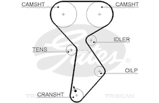 Ozubený řemen TRISCAN 8645 5432XS