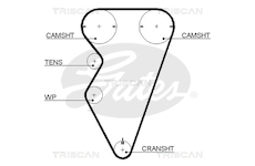 Ozubený řemen TRISCAN 8645 5497XS