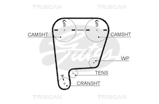 Ozubený řemen TRISCAN 8645 5505XS