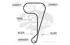 Ozubený řemen TRISCAN 8645 5508XS