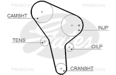 Ozubený řemen TRISCAN 8645 5564XS
