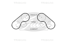 Ozubený řemen TRISCAN 8645 5576XS