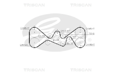 Ozubený řemen TRISCAN 8645 5612XS