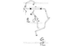 Vysokotlaké / nízkotlaké vedení, klimatizace TRISCAN 9010 10019