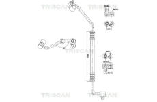 Vysokotlaké / nízkotlaké vedení, klimatizace TRISCAN 9010 11002