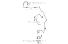 Vysokotlaké / nízkotlaké vedení, klimatizace TRISCAN 9010 11003