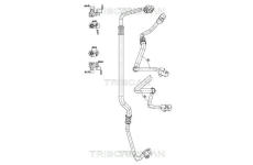 Vysokotlaké / nízkotlaké vedení, klimatizace TRISCAN 9010 11017