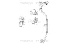 Vysokotlaké / nízkotlaké vedení, klimatizace TRISCAN 9010 11019