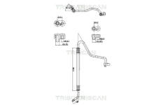 Vysokotlaké / nízkotlaké vedení, klimatizace TRISCAN 9010 11022