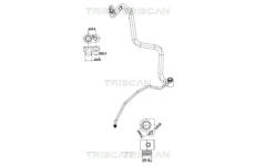 Vysokotlaké / nízkotlaké vedení, klimatizace TRISCAN 9010 11025