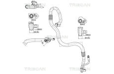 Vysokotlaké / nízkotlaké vedení, klimatizace TRISCAN 9010 11036