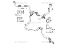 Vysokotlaké / nízkotlaké vedení, klimatizace TRISCAN 9010 14007