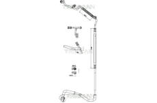 Vysokotlaké / nízkotlaké vedení, klimatizace TRISCAN 9010 16044