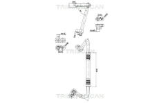 Vysokotlaké / nízkotlaké vedení, klimatizace TRISCAN 9010 23007