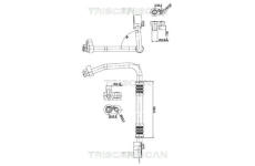 Vysokotlaké / nízkotlaké vedení, klimatizace TRISCAN 9010 23010