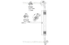 Vysokotlaké / nízkotlaké vedení, klimatizace TRISCAN 9010 23013