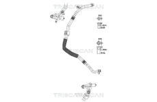 Vysokotlaké / nízkotlaké vedení, klimatizace TRISCAN 9010 25003