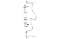 Vysokotlaké / nízkotlaké vedení, klimatizace TRISCAN 9010 25013