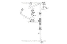 Vysokotlaké / nízkotlaké vedení, klimatizace TRISCAN 9010 25023