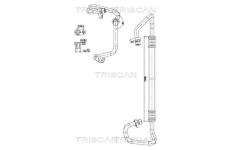 Vysokotlaké / nízkotlaké vedení, klimatizace TRISCAN 9010 25034