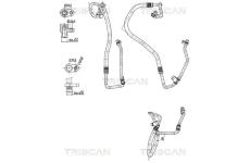 Vysokotlaké / nízkotlaké vedení, klimatizace TRISCAN 9010 25042