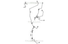 Vysokotlaké / nízkotlaké vedení, klimatizace TRISCAN 9010 25053
