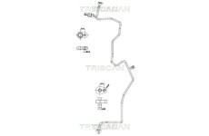 Vysokotlaké / nízkotlaké vedení, klimatizace TRISCAN 9010 25055