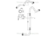 Vysokotlaké / nízkotlaké vedení, klimatizace TRISCAN 9010 28009