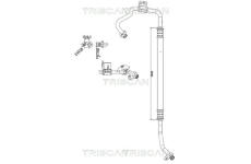 Vysokotlaké / nízkotlaké vedení, klimatizace TRISCAN 9010 28033