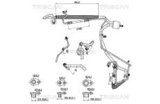 Vysokotlaké / nízkotlaké vedení, klimatizace TRISCAN 9010 28050