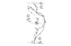Vysokotlaké / nízkotlaké vedení, klimatizace TRISCAN 9010 28078