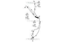 Vysokotlaké / nízkotlaké vedení, klimatizace TRISCAN 9010 28088