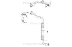 Vysokotlaké / nízkotlaké vedení, klimatizace TRISCAN 9010 28107