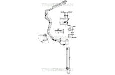 Vysokotlaké / nízkotlaké vedení, klimatizace TRISCAN 9010 28111