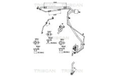 Vysokotlaké / nízkotlaké vedení, klimatizace TRISCAN 9010 28117