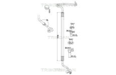 Vysokotlaké / nízkotlaké vedení, klimatizace TRISCAN 9010 29042
