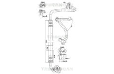 Vysokotlaké / nízkotlaké vedení, klimatizace TRISCAN 9010 29056