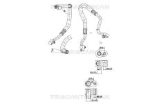 Vysokotlaké / nízkotlaké vedení, klimatizace TRISCAN 9010 29057