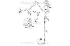 Vysokotlaké / nízkotlaké vedení, klimatizace TRISCAN 9010 29061