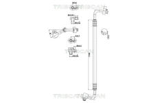 Vysokotlaké / nízkotlaké vedení, klimatizace TRISCAN 9010 29087