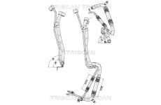 Vysokotlaké / nízkotlaké vedení, klimatizace TRISCAN 9010 29118