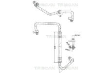 Vysokotlaké / nízkotlaké vedení, klimatizace TRISCAN 9010 43001