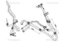 Vysokotlaké / nízkotlaké vedení, klimatizace TRISCAN 9010 81009