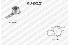 ozubení,sada rozvodového řemene SNR KD452.21