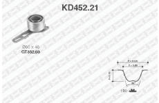 ozubení,sada rozvodového řemene SNR KD452.21