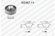 Sada ozubeného remeňa SNR KD457.11