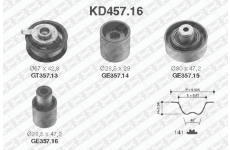 ozubení,sada rozvodového řemene SNR KD457.16