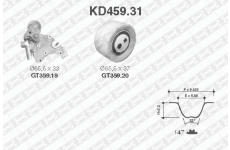 ozubení,sada rozvodového řemene SNR KD459.31