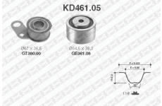 ozubení,sada rozvodového řemene SNR KD461.05